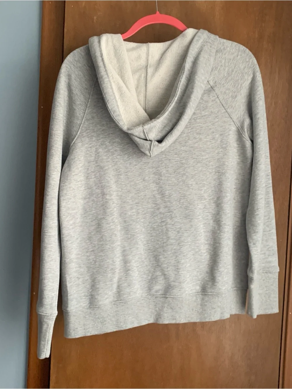 Champion Heather Gray Fleece Lined Zip Up Hoodie